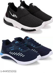 Mesh Running/Gym/Walking Sports Shoes For Men Pack of 2