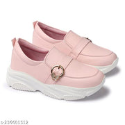 EVOLTAR branded Buckle ornamented moccasins women chunky casual platform sneakers slip on shoes for women canvas flat heels ladies footwear Flatform loafers belly