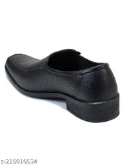 Ajanta Black Washable Shoe for Men (PG0460)