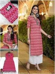 Polyster/Crepe fabric-Kurti For Women, Kurta For Women, Kurta, Women's Kurta, Casual Kurta For Women, Kurta For Women Latest Design, Office Wear Kurta For Women, Kurti, Kurti For Girls, Regular Wear Kurti For Women, Kurti On Lowest Price Pack OF-2