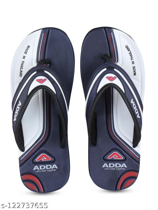 ADDA Omega-02 White Blue Men EVA slipper