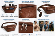 Men’s Premium Multi-Pocket Waist Bag | Crossbody Belt Bag | Travel & Daily Use