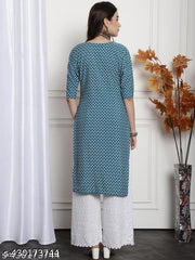 Polyster/Crepe fabric-Kurti For Women