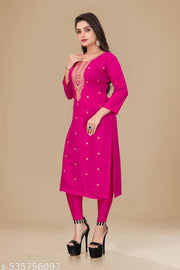 Rani Color kurti for summer wear for girls and women . we make Cotton Kurti for Summer, kurtis, COTTON kurti ,kurta set all types of collection .