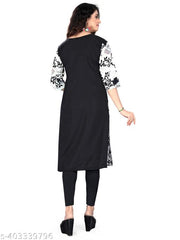 Polyster/Crepe fabric-Trendy Voguish Kurtis