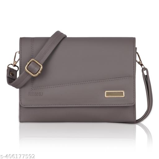 adjustable 5 zipper pocket with card holder premium stylish leather sling bag