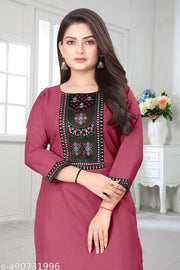 DESIGENER KURTI NEW COLLECTION COTTON BLEND STYLISH NEW TRENDY…
