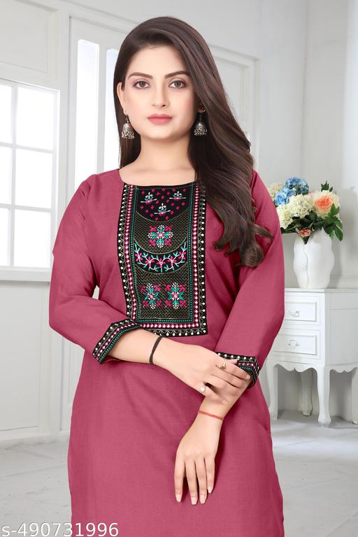 DESIGENER KURTI NEW COLLECTION COTTON BLEND STYLISH NEW TRENDY…