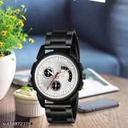 JMV Classic Chronograph PU Belt Watch For Men