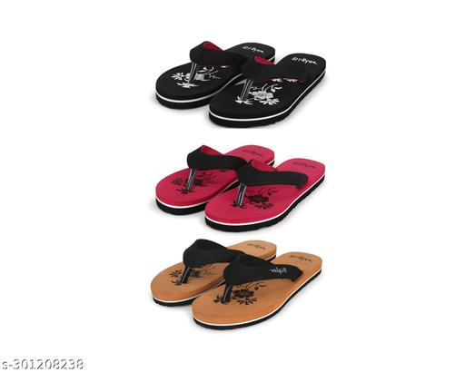 Combo Slippers Pack of 3 | Soft Sole Casual Daily Wear