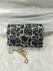 Fancy stylish tigar print purse for ladies