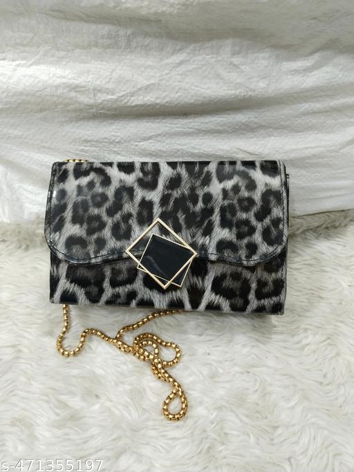 Fancy stylish tigar print purse for ladies