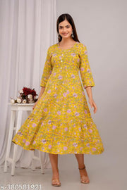 Fashionable Rayon Dijital Print Anarkali Kurti For Women