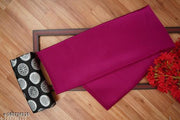 Sana Silk Satin Silk Maroon Embroidered Saree With Blouse