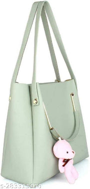 Shoulder Pu-Leather Handbags for Women's. Combo Set of 4