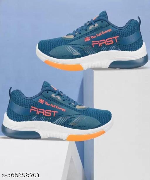 Unisex Kids Blue Stylish & Trendy Comfortable Sports Running Shoes For Boys & Girls