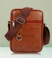 Messenger small sling bag for men women office use persnol casual with adjustable Strap