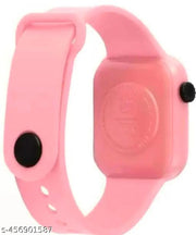 Trendy Pink Colour Small Led Light Digital Watch for Girls n Womens