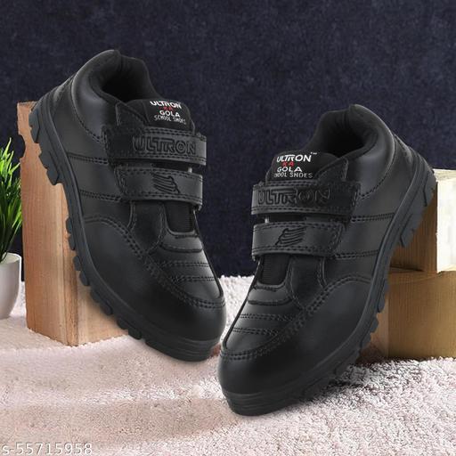 Elecant Gola-Velcro-Black-6*10 School shoes for Boys