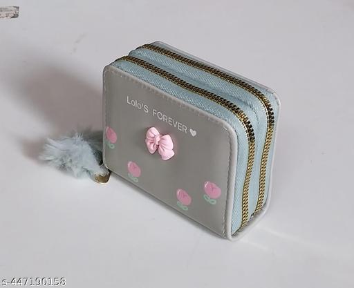Women Small Wallet Wallets for Girls Credit Card Holder Coin Purse Zipper Small Secure Card Case Cute Wallets Mini Wallets for Women