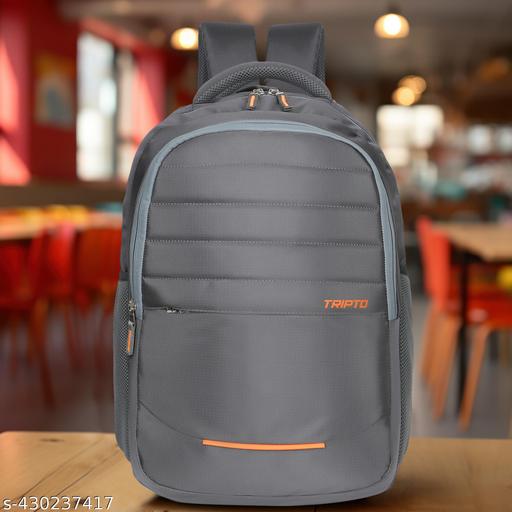 Tripto Casual backpack 3 compartments, front pocket, bottle holder, School bags for boys & girls, College bag for women and men, Ideal for school, college, office Laptop Bag & travel