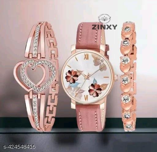 Stylish And Trandy Leather Strap Analog Watch for Women