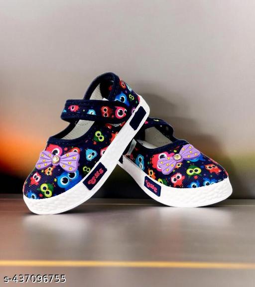 Cool Girls Fashionable Stylish Casual Comfortable Lightweight Ballerina Cute-2 Navy for 1-4 Years Girls