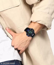 Royal look Digital Watch Shockproof Multi-Functional Automatic Black Color Strap Waterproof Digital Sports Watch for Men's Kids Watch for Boys Watch for Men Pack of 1 Watch Water Resistance Digital Watch