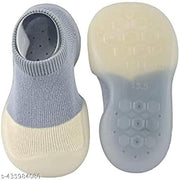Walking Baby Sneakers Floor Socks Plain Cotton Lightweight Soft Sole Casual Anti Slippery Shoes for Party, Indoor Use