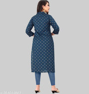 Rayon Cotton Women Printed Kurti