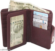 SHAMRIZ Unisex Leather Long Wallet – Stylish, RFID-Protected Cardholder with Magnetic Snap Closure – Premium Genuine Leather for Men & Women