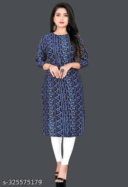 Polyster/Crepe fabric-Chitrarekha Pretty Kurtis