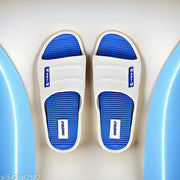 Men Slides, Wakefield Slippers, White Blue Slippers, Waterproof Chappal for Men, Soft Eva Slides, Anti-skid bath slippers, comfortable daily wear slippers