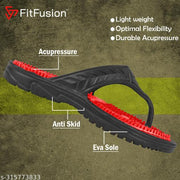 FitFusion Accupressure Slipper for Men Extra Soft and Outdoor Mens Flip Flop and Slide