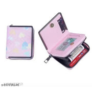Women’s RFID Blocking Zip Around Card Holder Wallet – Compact Credit Card Case, Mini Cash Organizer, Secure Metal Frame Wallet with Multiple Card Slots, Coin Pocket & Travel-Friendly Design