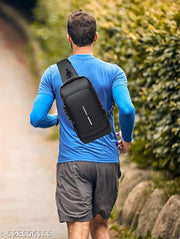 WomenBuzz Multifunction  Unisex Sling Bag , USB Charging Sport Sling Shoulder Bags,Crossbody Bag For Walking, Gym, Sport, Hiking, Cycling, Travel