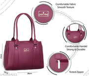 Stylish Handbag, attractive and classic design handbags |Women's Handbags |handbag for women |Handbags For Girls and Ladies |Women Maroon Shoulder Bag - Extra Spacious