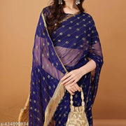 Chiffon Jhalar Saree