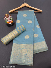 assam silk sarees for women latest design 2023 blue pure cotton saree