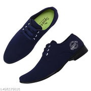 Trendy Solid Formal Cotton Shoe For Men (Blue) | Cotton Shoe For Men | Formal Shoe For Men | Solid Shoe |