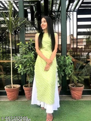 Girls Trending Hand Block print short Kurta,Stylish Woman Printed Rayon Top,Beautiful Sleevless Kurtis For Women