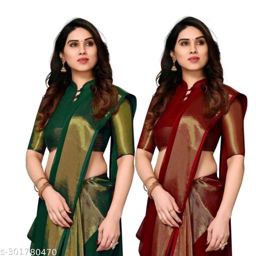 Fancy South indian saree with blouse piece
