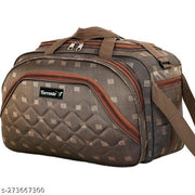 40 L Strolley Duffel Bag - STYLISH DUFFEL IN BEST QUALITY FABRIC TRAVELLING TWO WHEEL BAG 22 INCH - BROWN - Regular Capacity