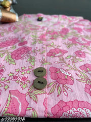 Latest & Trendy 100 % Pure Cotton Printed  Kurti for Women and Girl's