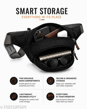 Stylo Waist Bag for Men & Women – Multi-Pocket Adjustable Fanny Pack Waist bag