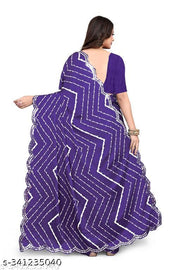 Trending bollywood Crepe Lehriya sarees