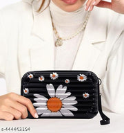 Forever Young cross-body sling box bag for girls and womens | Mini suitcase convertible into cosmetic sling bag | Detachable Broad Strap