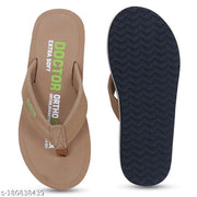 DOCTOR EXTRA SOFT D-32-Camel Men's Orthopaedic Diabetic Comfort Daily Use Slippers & Flipflops
