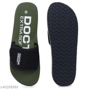 DOCTOR EXTRA SOFT D-17-WOMEN-CUP-OLIVE Women's Adjustable Strap Orthopaedic Diabetic Comfort Daily Use Slippers & Flipflops