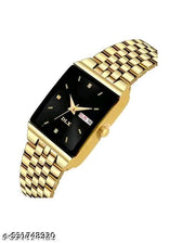foreigner Analog Watch For Men| Golden Color Watch| Perfect Gift Option | With Stainless Steel Strap | Round Dial | Elegant Look| High-Quality & Water Resistant